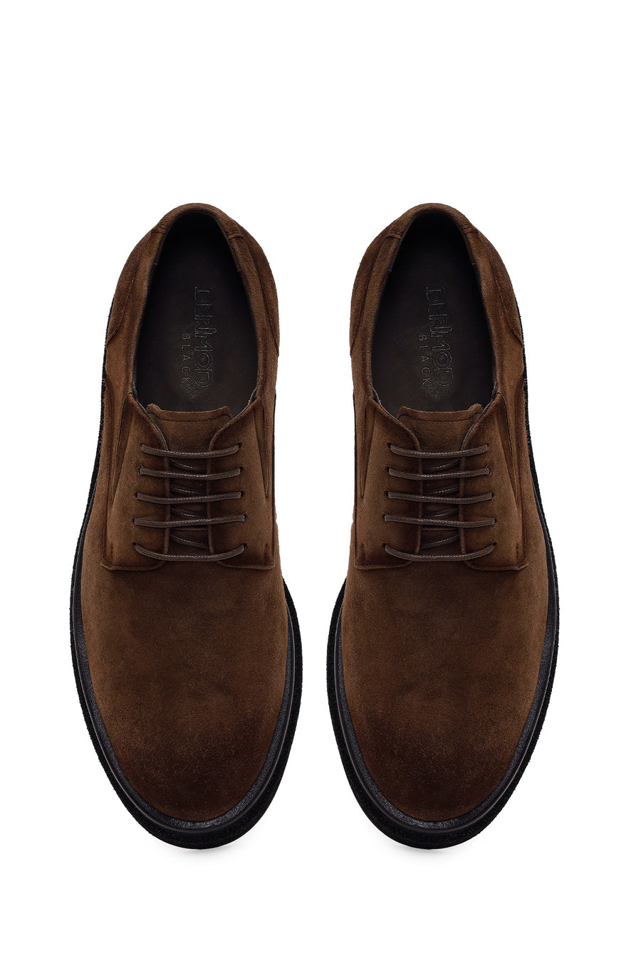 Male Brown Lace-up Suede Casual Shoes