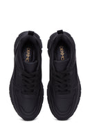 Women's Black Thick Soled Sneaker | Derimod