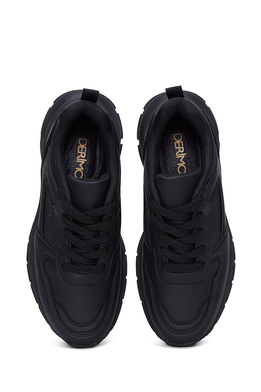 Kadın Siyah Kalın Tabanlı Sneaker