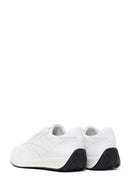 Woman White Lace-Up Leather Sneaker | Derimod