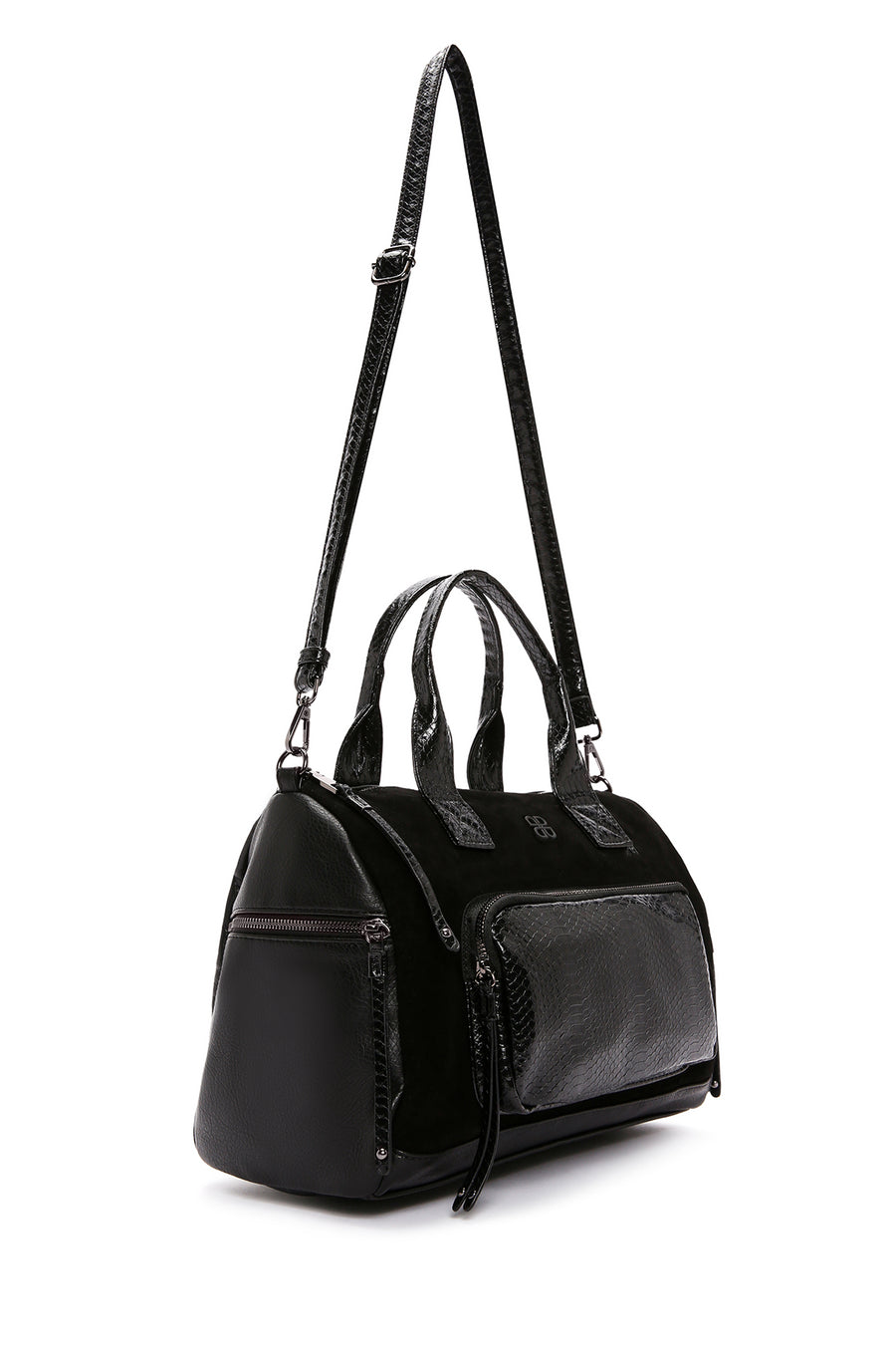 Women's Black Long Strap Shoulder Bag