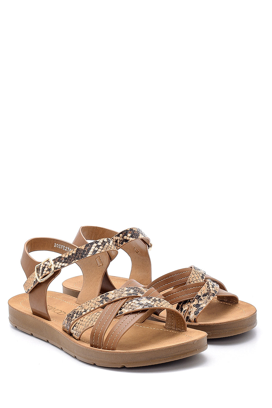 Women's Snakeskin Patterned Sandals