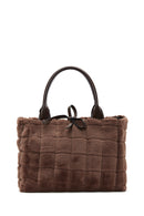 Women's Brown Plush Handbag | Derimod