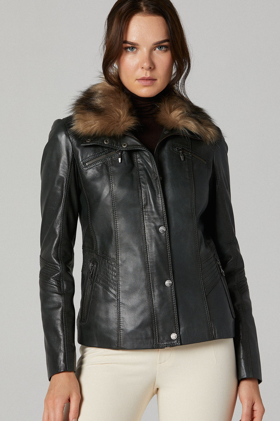 Women's Leather Coat