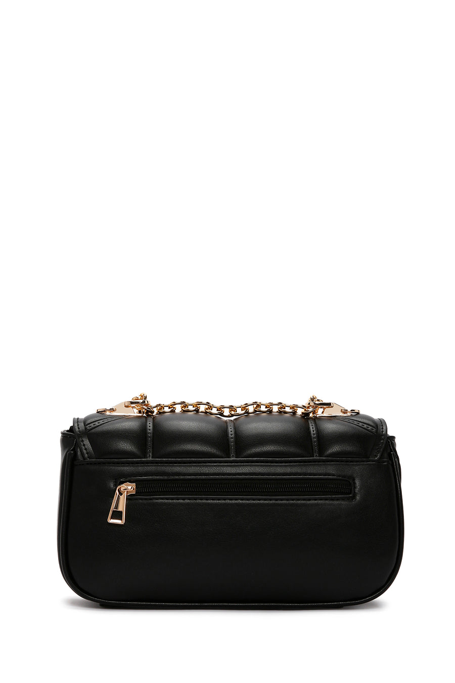 Women's Black Chain Strap Printed Shoulder Bag