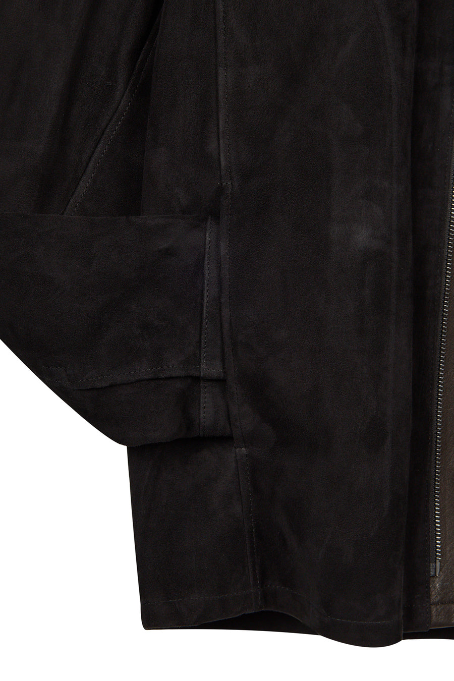 Olise Male Black Suede Jacket