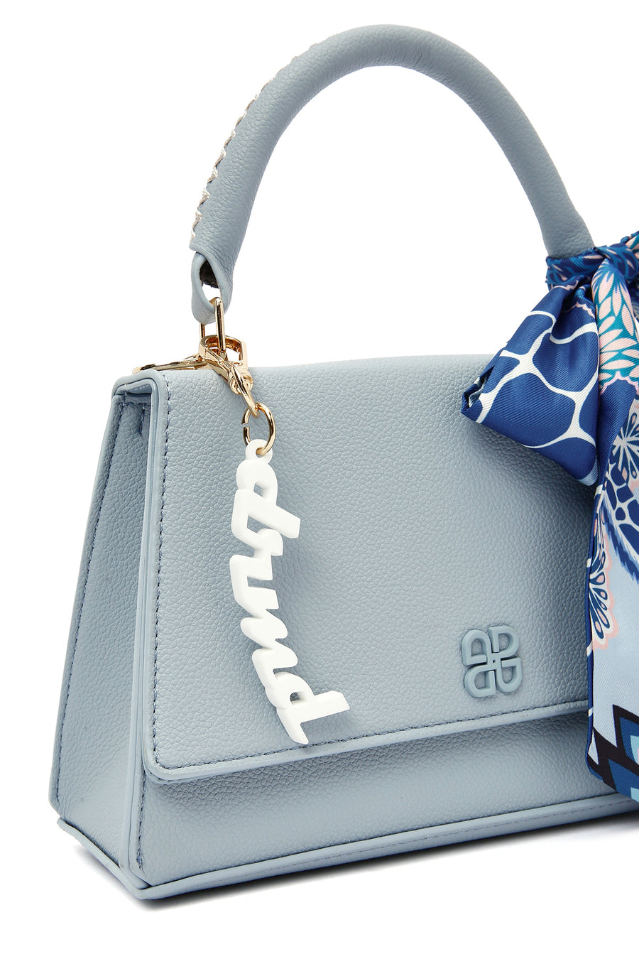 Women's Blue Long Strap Classic Handbag
