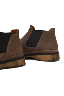 Men's Mink Nubuck Leather Chelsea Boot | Derimod