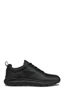 Geox Men's Black Spherica 4x4 Abx B Lace-Up Waterproof Leather Sneaker | Derimod