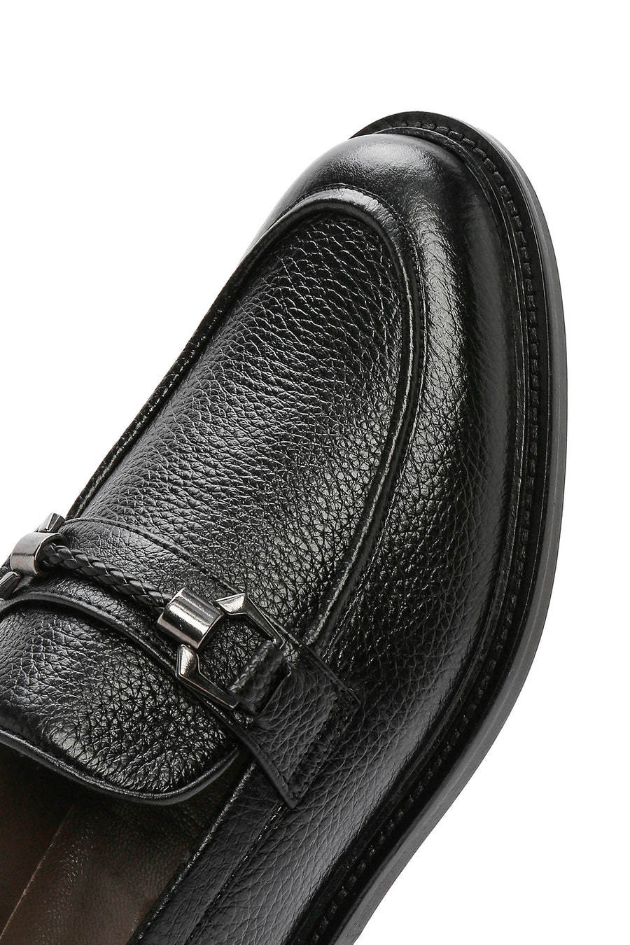Men's Black Leather Classic Loafer