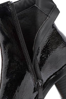 Women's Black Zippered Low Heel Boots | Derimod