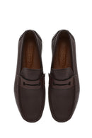 Men's Brown Leather Casual Loafer | Derimod