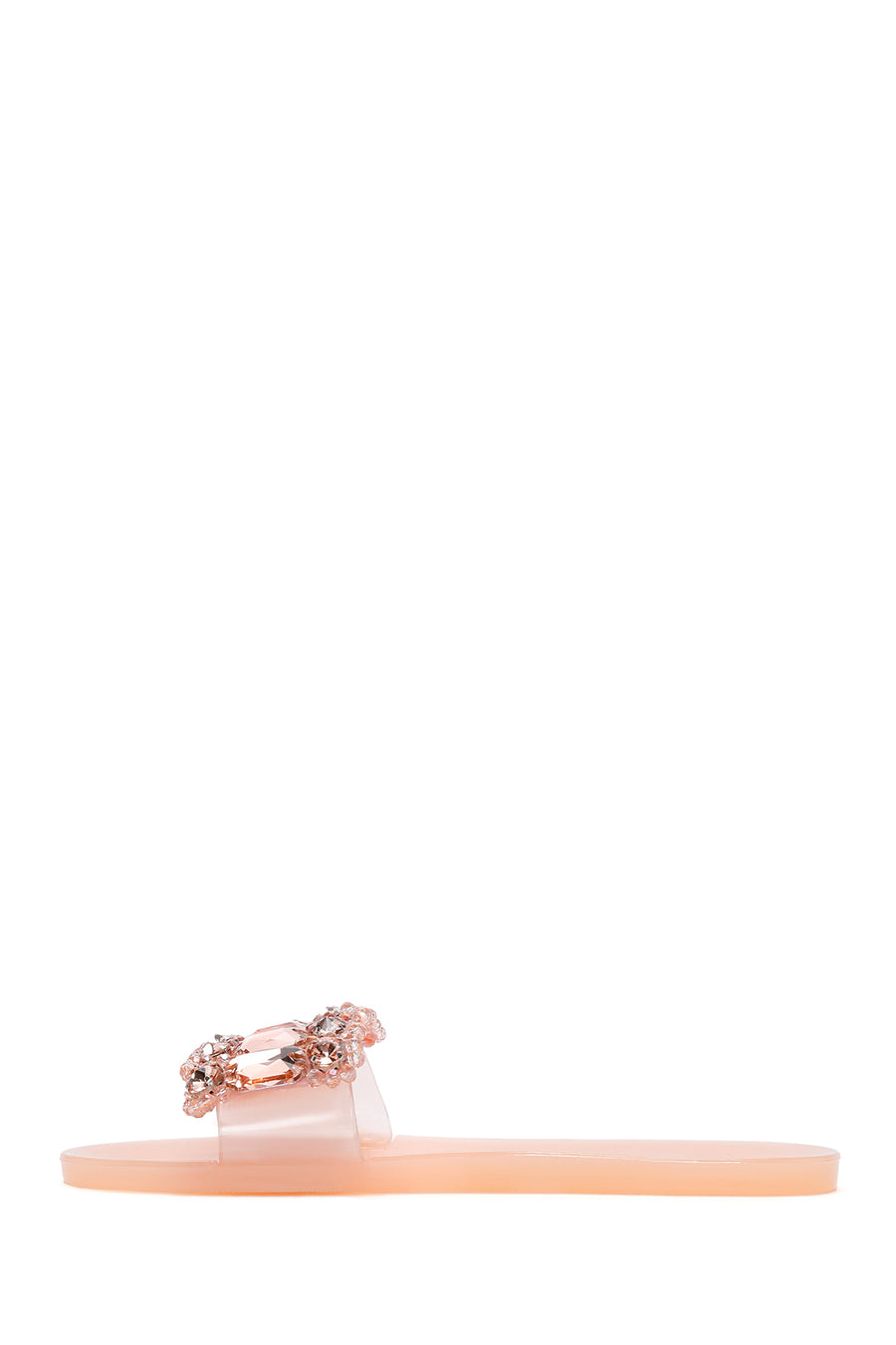 Kadın Pembe Jelly Taşlı Terlik