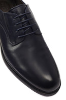 Men's Navy Blue Lace-up Classic Leather Shoes | Derimod