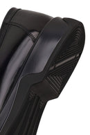 Male Black Thick-Soled Leather Casual Loafer | Derimod