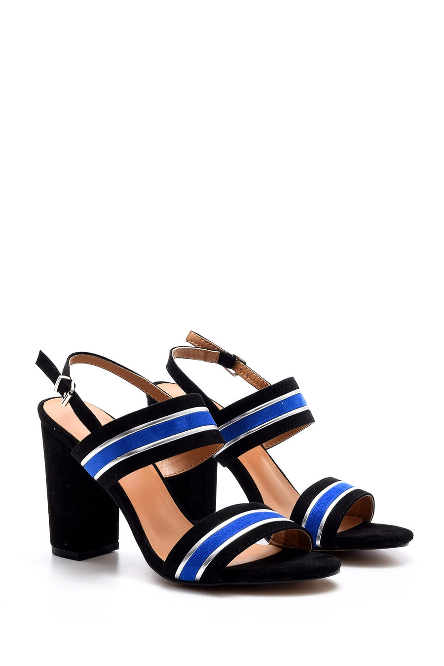 Women's Striped Heeled Shoes