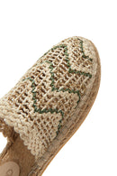 Women's Beige Straw Slippers | Derimod