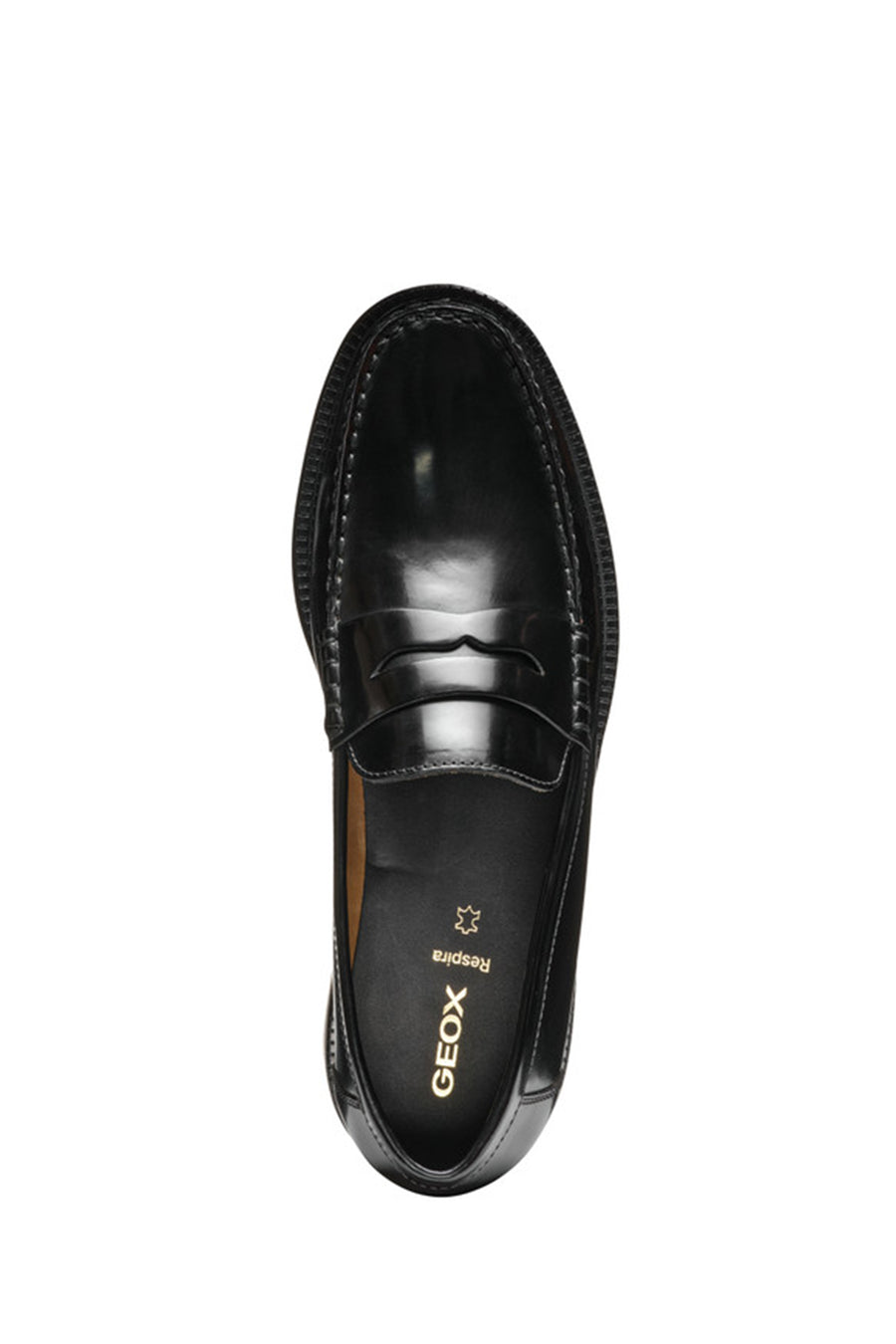Geox Erkek Siyah U Recanati - Brushs.Lea Deri Loafer