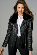 Donatella Women's Leather Jacket | Derimod