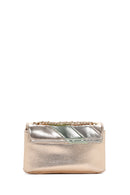 Women's Green Metallic Long Chain Strap Crossbody Bag | Derimod