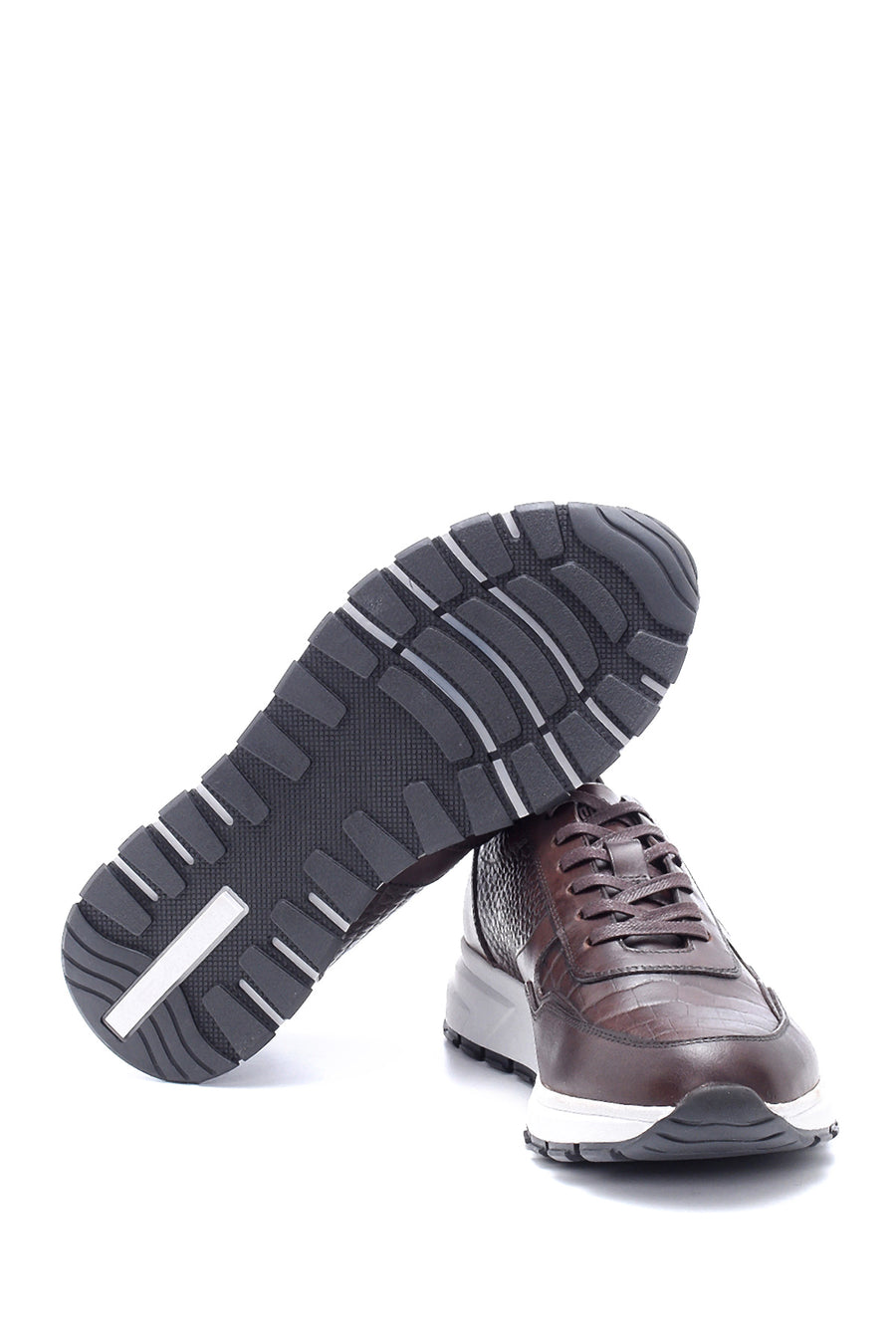 Men's Leather Crocodile Pattern Sneaker