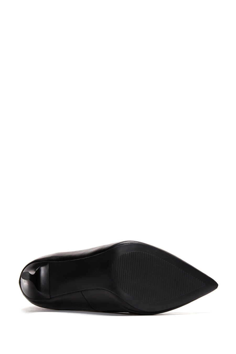 Women's Black Leather Stiletto