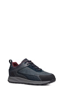 Geox Erkek Lacivert Bağcıklı Deri Sneaker | Derimod