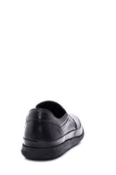 Erkek Siyah Deri Delikli Spor Loafer | Derimod