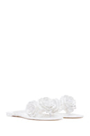 Woman White Floral Jelly Slipper | Derimod