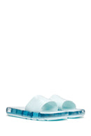 Women's Blue Jelly Slippers | Derimod