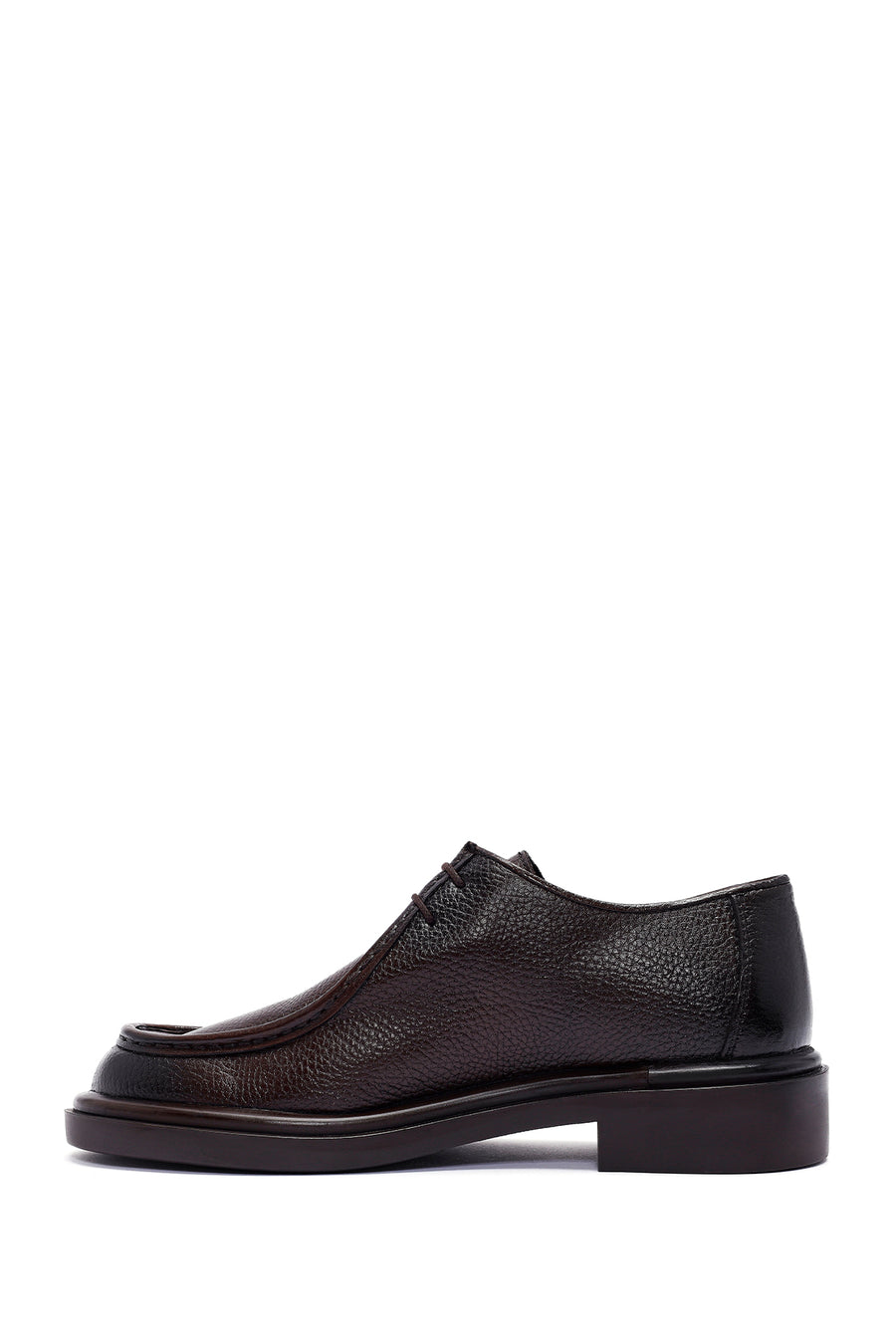 Men's Brown Lace-up Leather Casual Shoes