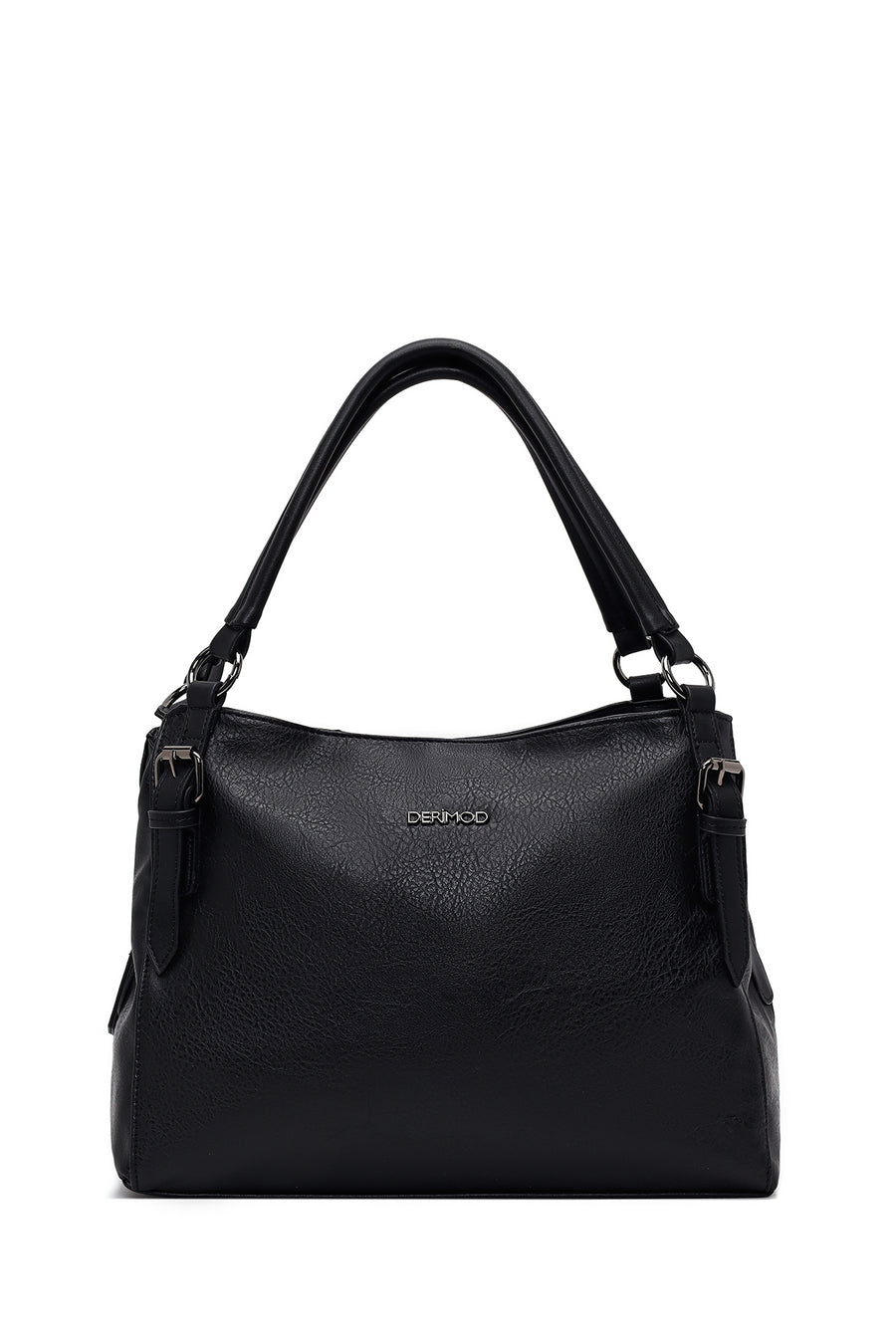 Woman Black Long-Strap Shoulder Bag