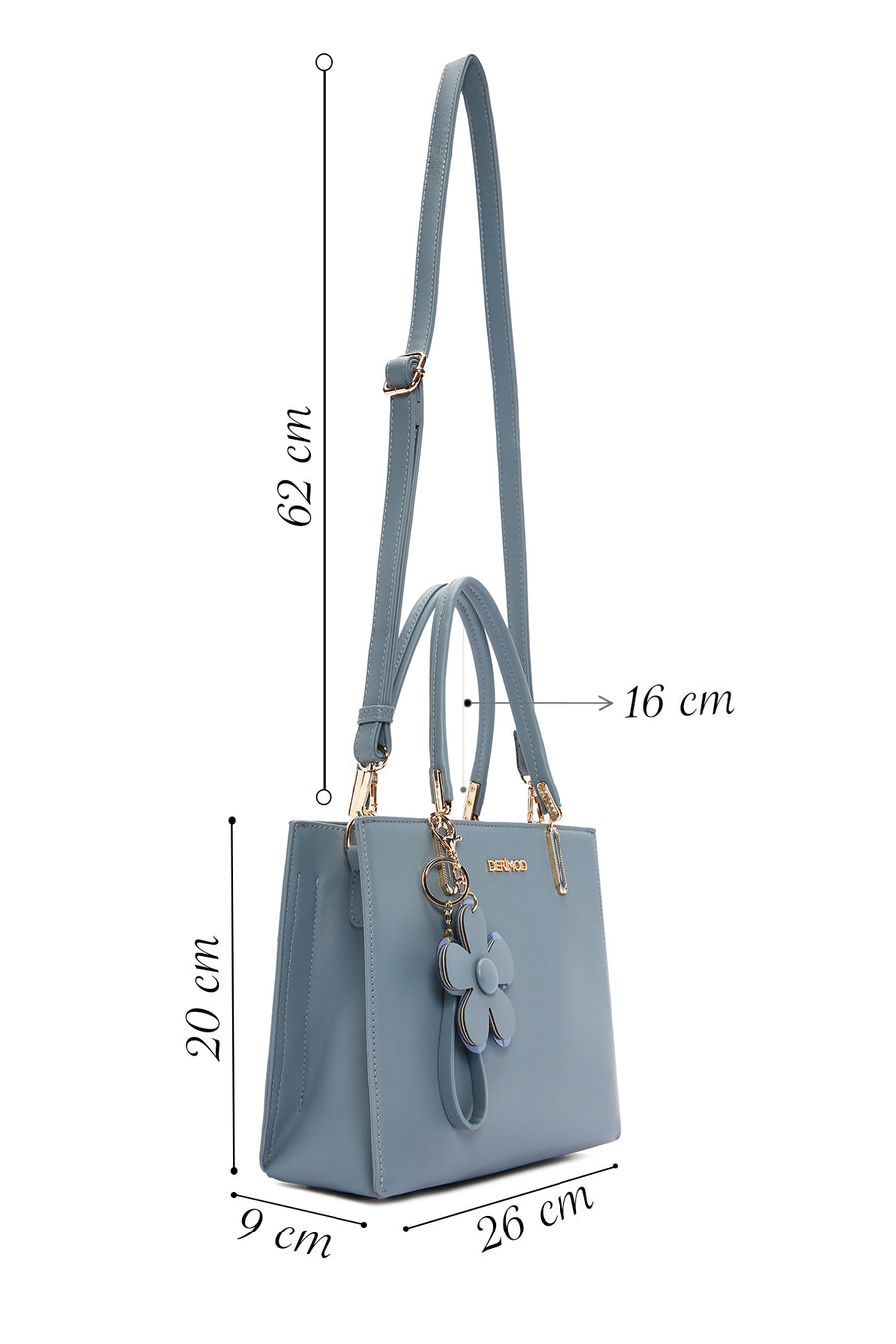 Women's Blue Long Strap Shoulder Bag