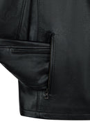 Romeo Male Black Hooded Leather Coats | Derimod