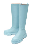Women's Green Leather Thick Soled Boots | Derimod