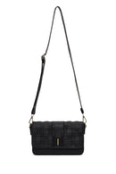 Woman Black Long-Strap Knit Crossbody Bag | Derimod