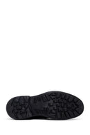 Men's Black Lace-Up Thick-Soled Leather Casual Shoe | Derimod
