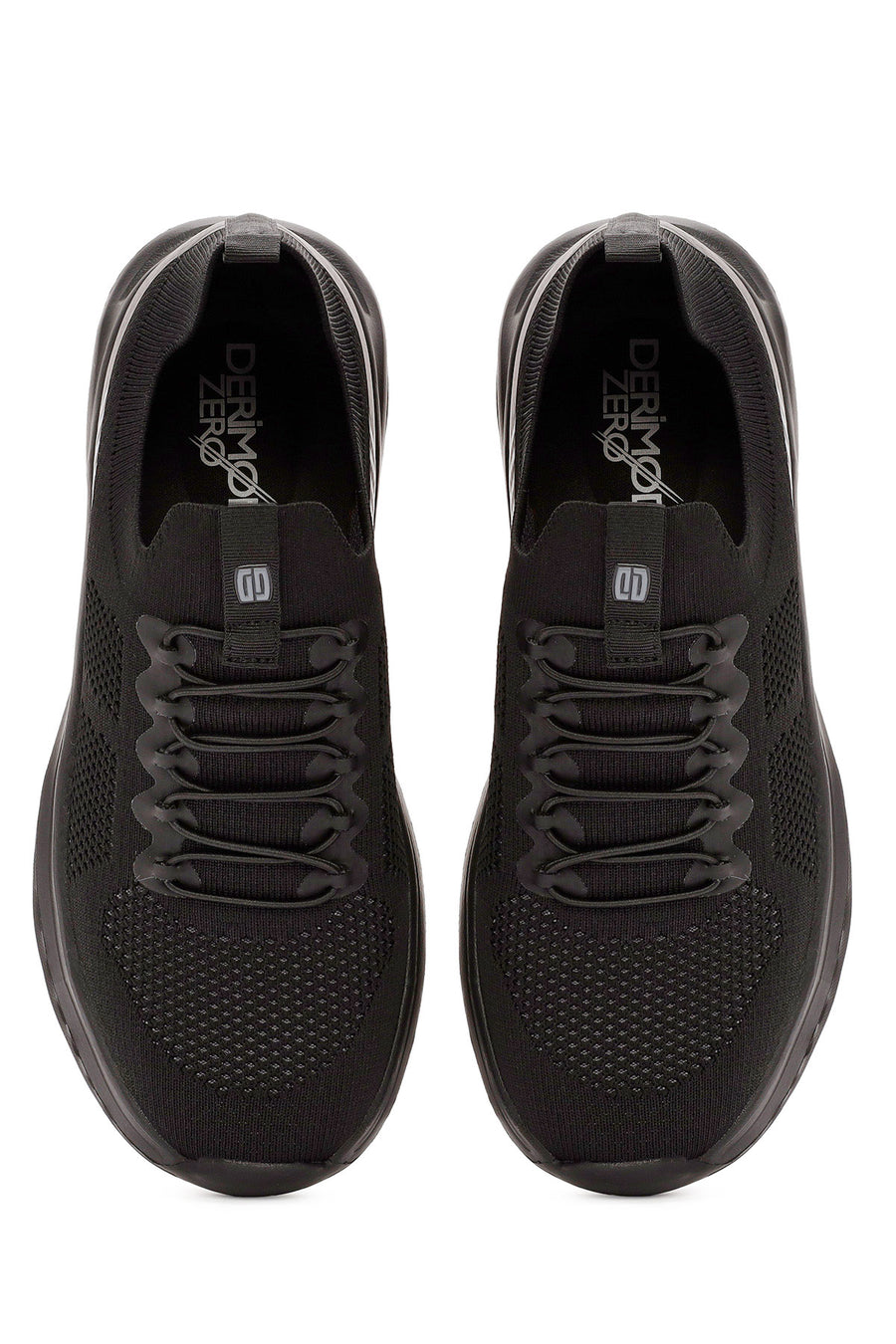Derimod Zero Men's Black Lace-Up Thick Soled Sneaker