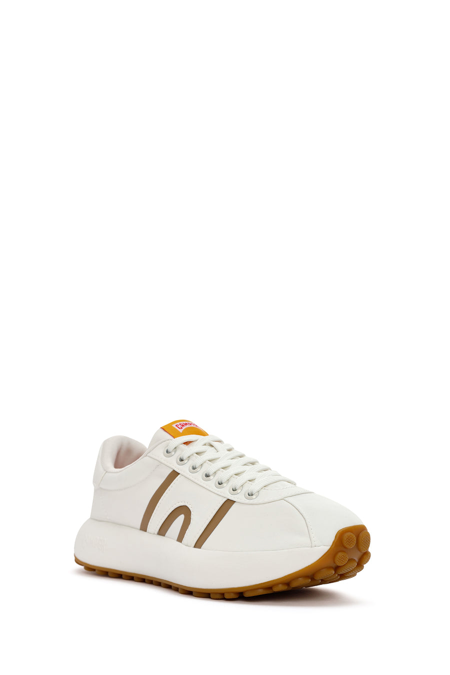 Camper Men's White Pelotas Athens Lace-Up Fabric Sneakers