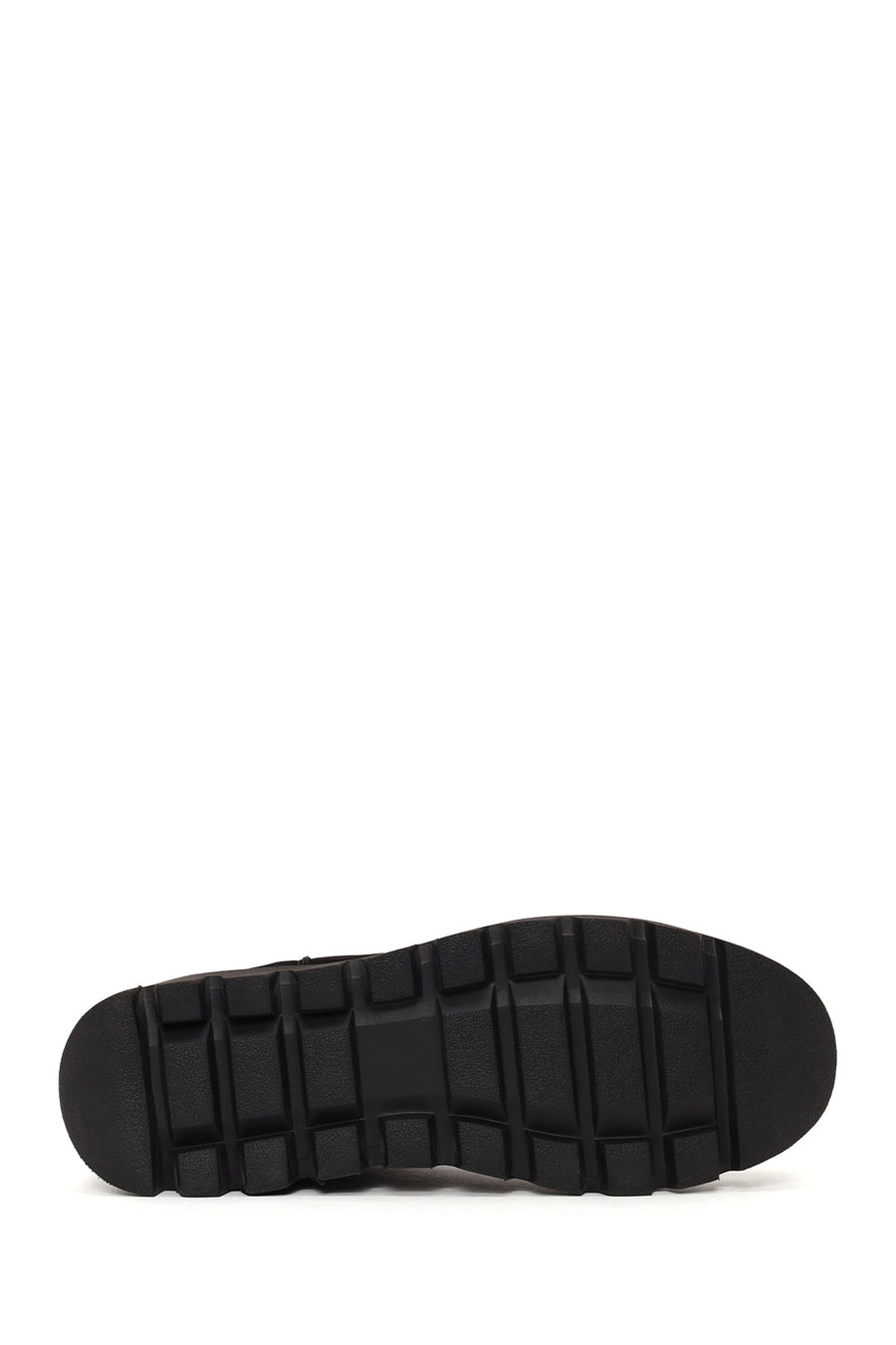 Male Black Thick-Soled Nubuck Leather Chelsea Boots