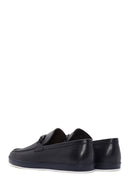 Men's Navy Blue Leather Casual Loafer | Derimod