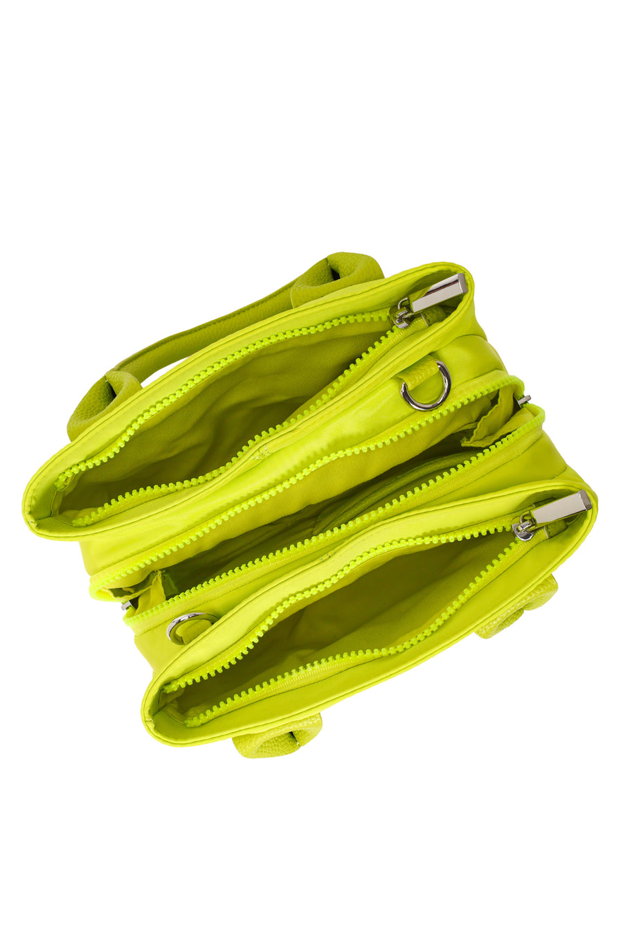 Woman Green Long-Strap Accessory Fabric Shoulder Bag