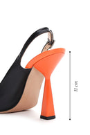 Women's Black Leather Heeled Shoes | Derimod