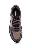 Men's Leather Suede Detailed Sneaker | Derimod