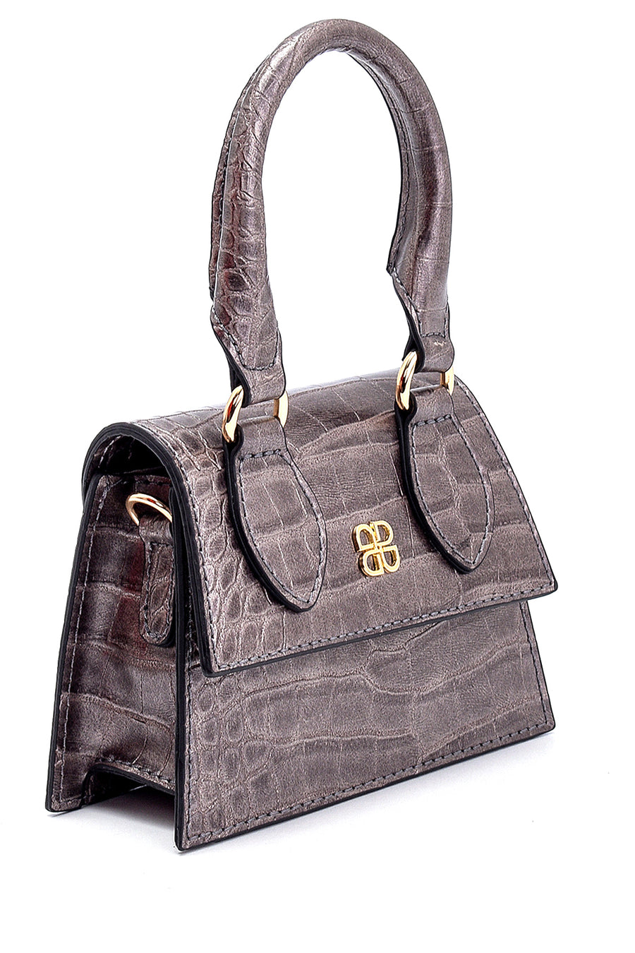 Women's Crocodile Patterned Mini Handbag