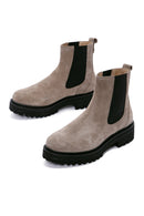 Women's Mink Suede Leather Chelsea Boots | Derimod