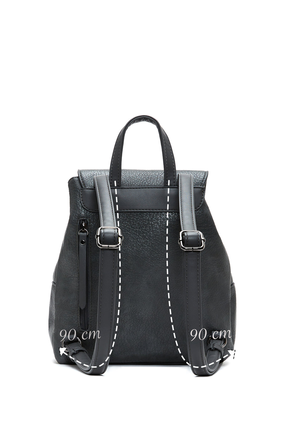 Women's Gray Casual Backpack