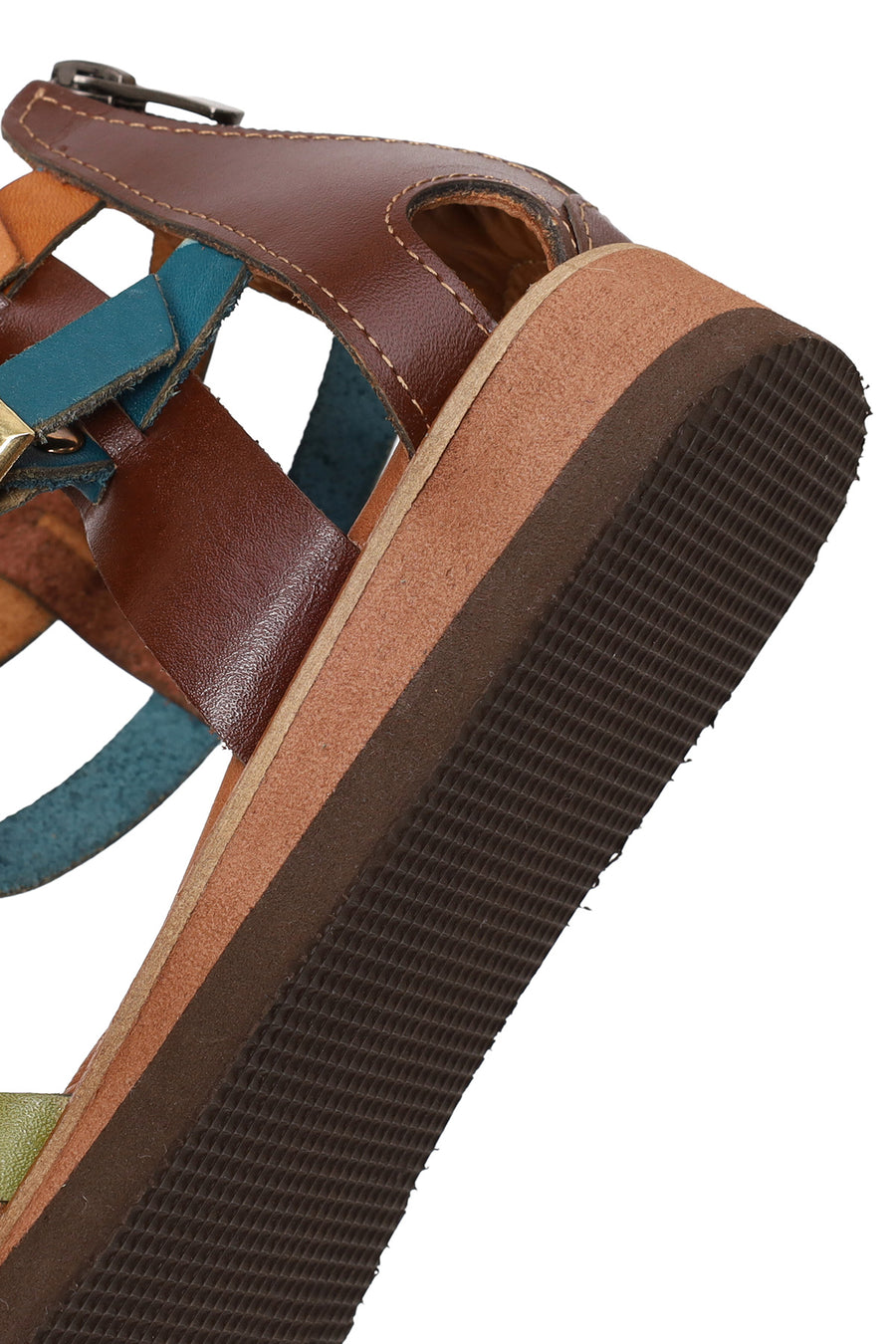 Woman Multicolor Leather Bodrum Sandal
