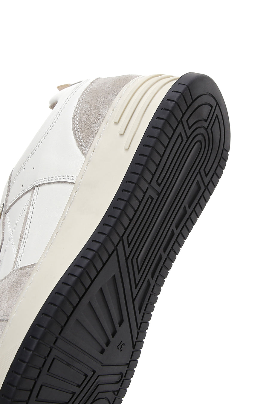Kadın Bej Deri Süet Detaylı Kalın Tabanlı Sneaker