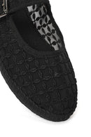 Women's Black Buckle Espadrilles | Derimod